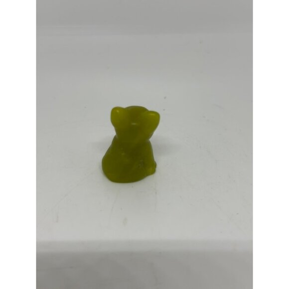 VTG Green Pug Dog Figurine – Hand-Carved Stone Puppy Statue – 1" Pet Lover Gift - Picture 3 of 5